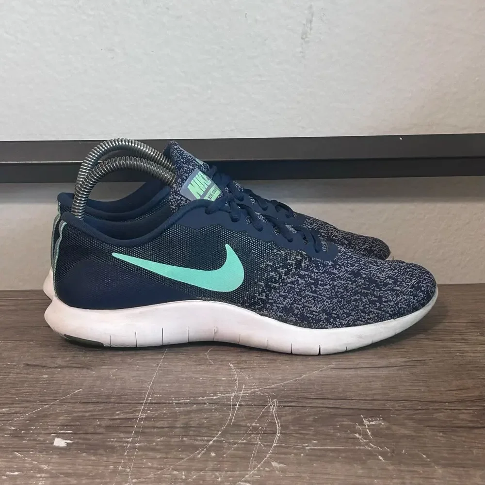 Nike Flex Contact (908995-404) Women’s Athletic Running Shoes Size 7.5 Blue